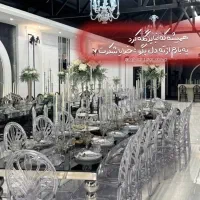 صندلی پلکسی شفاف شیشه ای/تالار