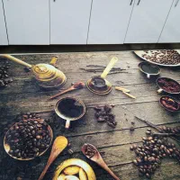 فرش ۴ متری طرح قهوه مخصوص آشپز خانه