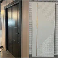درب MDF در پی وی سی مناسب داخلی اتاقی سرویس ورودی