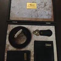 ست کیف کمربند میلانو چرم اصل