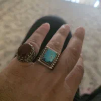 انشگتر فیروزه و عقیق یمنی فروش فوری