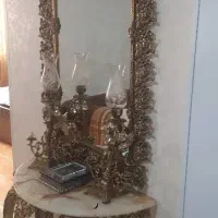 لوستر برنجی آینه وبوفه|لوستر و چراغ آویز|مشکین‌دشت, |دیوار