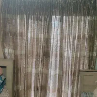 دوعدد پردحریر ساتن