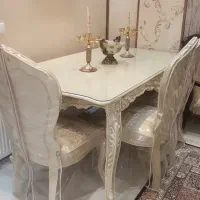 فروش مبلمان و میز ناهارخوری درحد نو رنگ مرمری|مبلمان خانگی و میز عسلی|اصفهان, سروستان|دیوار