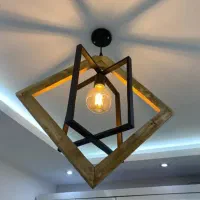 لوستر چوبی آشپزخانه