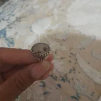 انگشتر شجر نقره و دو عدد سنگ برای انگشتر