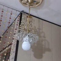 لوستر فلزی طلایی رنگ ثابت