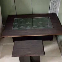 میز جلو مبلی چهارتیکه + ساعت دیواری  دوموتور|مبلمان خانگی و میز عسلی|گنبد کاووس, |دیوار