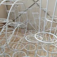 استند فلزی و چوب فلز|گل و گیاه طبیعی|کرمان, |دیوار