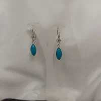 گوشواره نقره کار دست اصفهان نگین آبی کد ۵۵۲|جواهرات|اصفهان, مولوی|دیوار