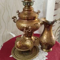 سماور برنجی ذغالی