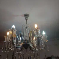 دوعدد لوستر ۶شاخه کاملاً سالم|لوستر و چراغ آویز|رشت, معلم|دیوار