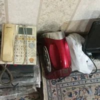 تلفن کرم رنگ دوخط و طوسی یه خط