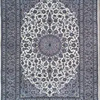 فرش دست بافت اردکان کرم طوسی