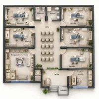 طراحی و ترسیم پلان دو بعدی و نقشه کشی اتوکدautocad