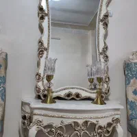 کنسول و ساعت و میز تلفن چوبی