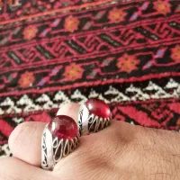 یک جفت انگشتر یاقوت|زیورآلات و اکسسوری|رشتخوار, |دیوار