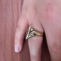 انگشتر طلای رس|کلکسیون اشیاء عتیقه|شیروان (خراسان), |دیوار