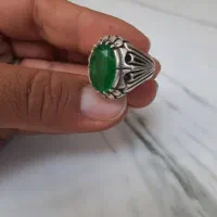 دوتا زمرد اصل معدنی نقره کامل دست ساز خاص خوشگل|جواهرات|زنجان, |دیوار