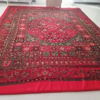 روفرشی کش دار 12متری طرح قرمز و سبز