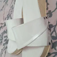 دمپایی سفید ورنی نو|کیف، کفش، کمربند|اردبیل, |دیوار