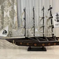 کشتی چوبی دکوری