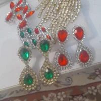 گوشواره ،ست تل با گوشواره، تاج عروس|بدلیجات|هشتگرد, شهرک گلها|دیوار