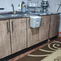 کابینت درب چوبی  در حد نو  با هود|مصالح و تجهیزات ساختمان|کویرات, |دیوار