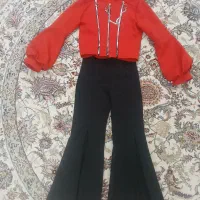 کراپ وشلوار مشکی دخترانه