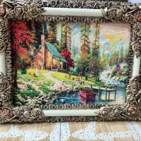 تابلو فرش قرانی و منظره|تابلو فرش|بیرجند, |دیوار