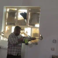 تخریب با چکش برقی وگود برداری پی خانه|خدمات پیشه و مهارت|آبادان, |دیوار