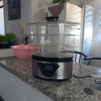 بخارپز استیل سه طبقه مارک (SUNIYA)اصل.