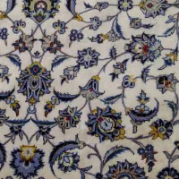 فرش دستبافت کاشان کرم رنگ|فرش|همدان, |دیوار