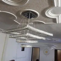 ۴ عدد لوستر کهکشانی تمام کیریستال ریموت دار