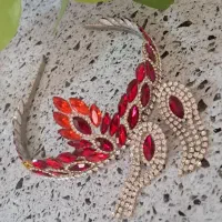 تاج و گوشواره کریستال|صنایع دستی و سایر لوازم تزئینی|بیرجند, |دیوار