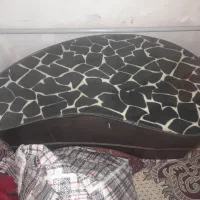 مبل ال مخمل چرم ۷نفره با بلشت|مبلمان خانگی و میز عسلی|آمل, |دیوار