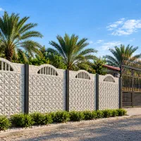 دیوار بتنی پیش ساخته کد۳۰۱ طرح لوتوس و تاج