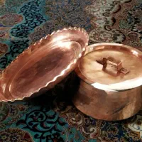 قابلمه و سینی مسی