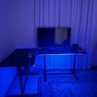 میز ال با لامپ ال ای دی هوشمند|میز تحریر و کامپیوتر|آمل, |دیوار