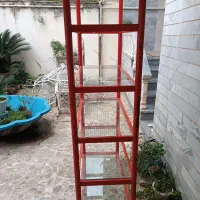 قفسه فلزی ۵ طبقه با شیشه|کتابخانه، شلف، قفسههای دیواری|رشت, یخسازی|دیوار