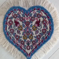 زیرتلفنی دستبافت نایین طرح قلب