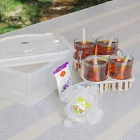 سرویس چای خوری مسافرتی ۶نفره و ۴نفره|ظروف سرو و پذیرایی|آباده, |دیوار