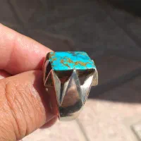 انگشتر کاردست استادجنگی فیروزه نیشابور