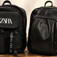 کوله پشتی اسپرت مشکی چرم