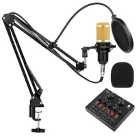 میکروفون استودیویی مدل BM800 به همراه کارت صدا V8