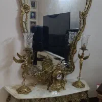 آیینه وشمعدان برنز سلطنتی