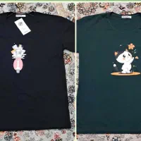 دوعدد تیشرت زنانه سایز 44 کاملا نو
