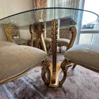 میز ناهارخوری ۱۰ نفره استیل|میز و صندلی غذاخوری|تهران, آبشار تهران (دریاچه)|دیوار