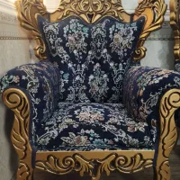 مبل سلطنتی رنگ سرمه ای|مبلمان خانگی و میز عسلی|بندرعباس, |دیوار