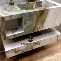 تولید روشویی سرامیکی وکابینت پی وی سی